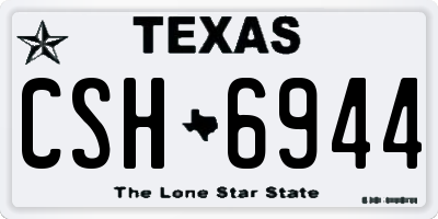 TX license plate CSH6944