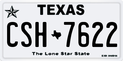 TX license plate CSH7622