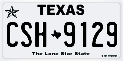 TX license plate CSH9129