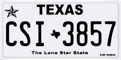 TX license plate CSI3857