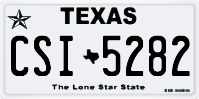 TX license plate CSI5282
