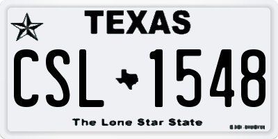 TX license plate CSL1548