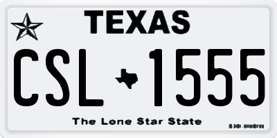 TX license plate CSL1555