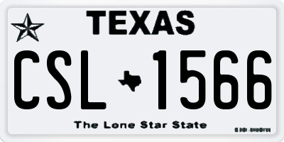 TX license plate CSL1566