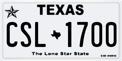 TX license plate CSL1700