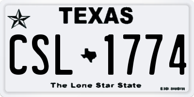 TX license plate CSL1774