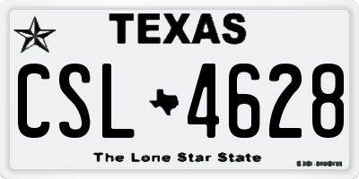 TX license plate CSL4628