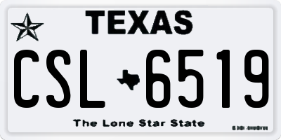 TX license plate CSL6519