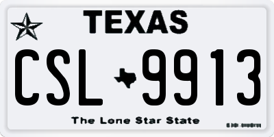 TX license plate CSL9913