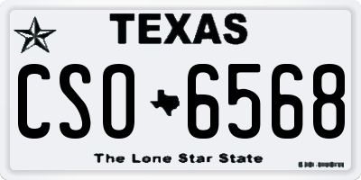TX license plate CSO6568
