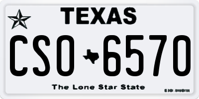 TX license plate CSO6570