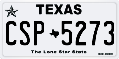 TX license plate CSP5273