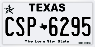 TX license plate CSP6295