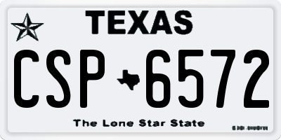 TX license plate CSP6572