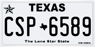 TX license plate CSP6589