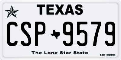 TX license plate CSP9579