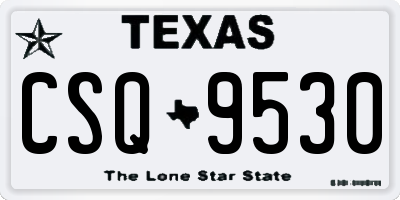 TX license plate CSQ9530