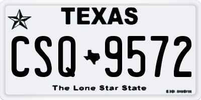 TX license plate CSQ9572