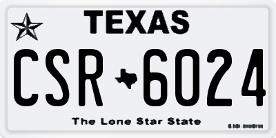 TX license plate CSR6024