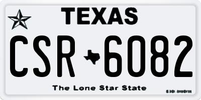 TX license plate CSR6082