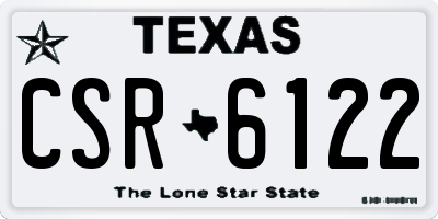 TX license plate CSR6122