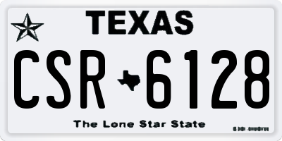 TX license plate CSR6128