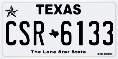 TX license plate CSR6133