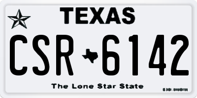 TX license plate CSR6142