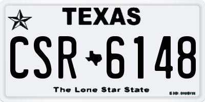 TX license plate CSR6148