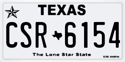 TX license plate CSR6154