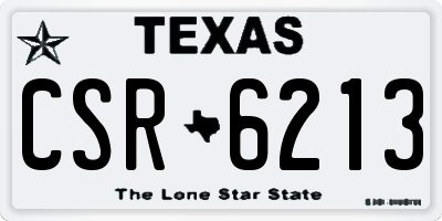 TX license plate CSR6213