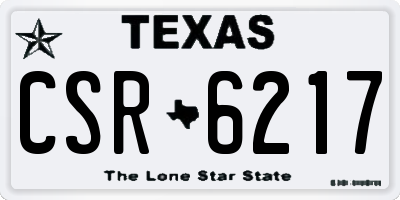 TX license plate CSR6217