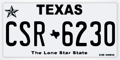 TX license plate CSR6230