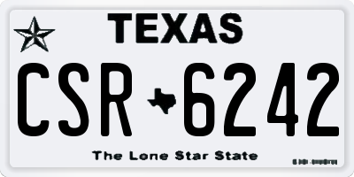 TX license plate CSR6242