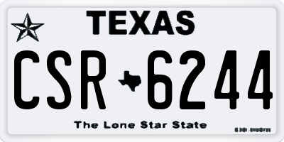 TX license plate CSR6244