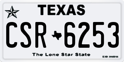 TX license plate CSR6253