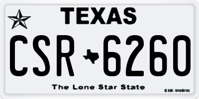 TX license plate CSR6260