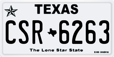 TX license plate CSR6263