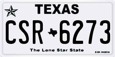 TX license plate CSR6273