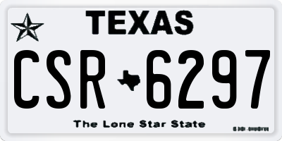 TX license plate CSR6297