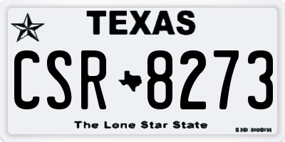 TX license plate CSR8273