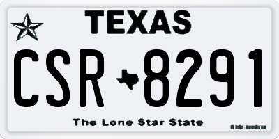 TX license plate CSR8291