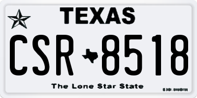 TX license plate CSR8518