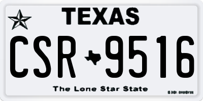 TX license plate CSR9516