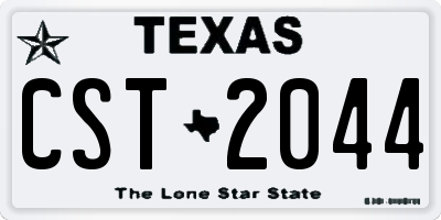 TX license plate CST2044