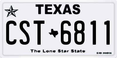 TX license plate CST6811