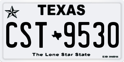 TX license plate CST9530