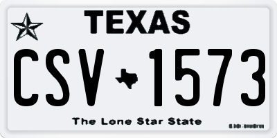 TX license plate CSV1573
