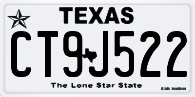 TX license plate CT9J522