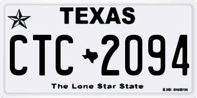 TX license plate CTC2094